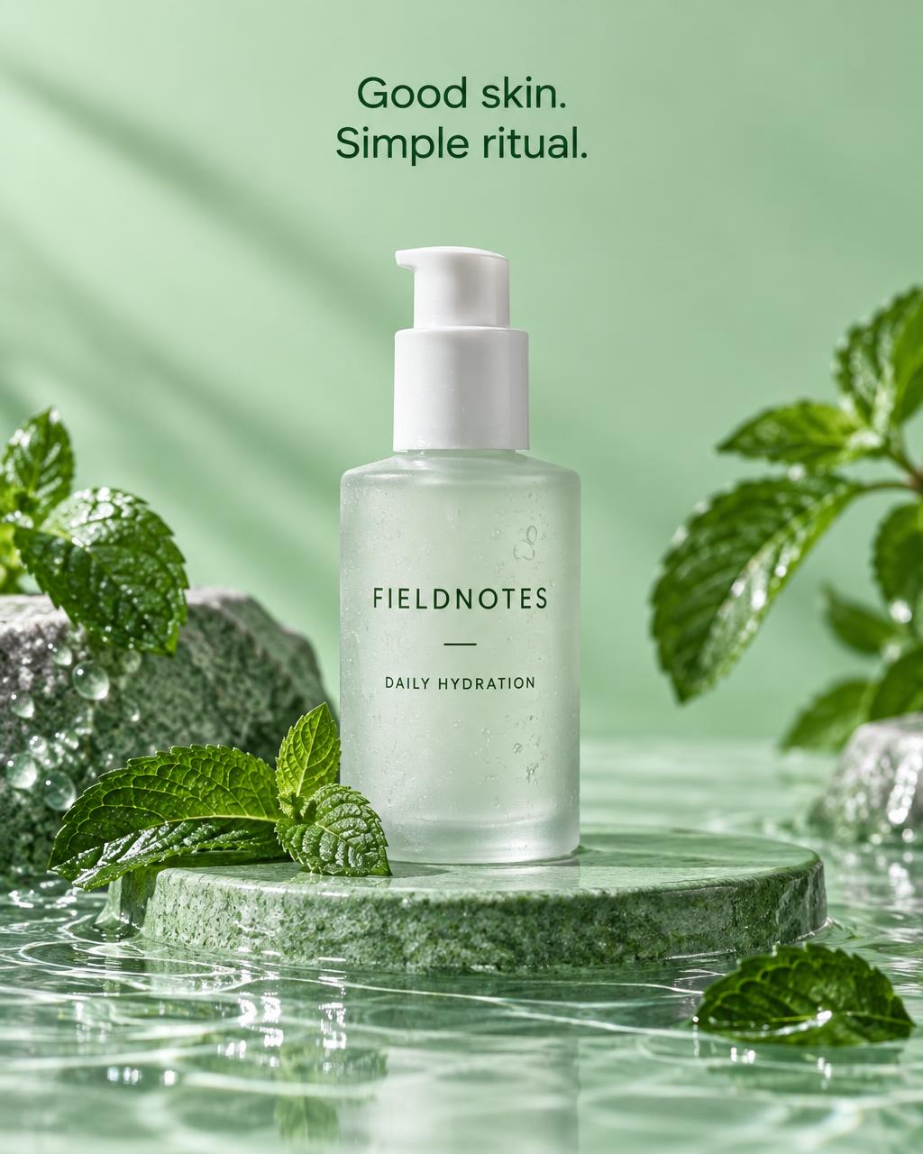Fieldnotes fictional-brand product advertising concept